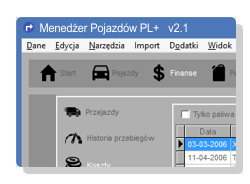 Meneder Pojazdw - Ewidencja przebiegu pojazdw, zarzdzanie flot, naprawy i eksploatacja, rozliczanie transportu